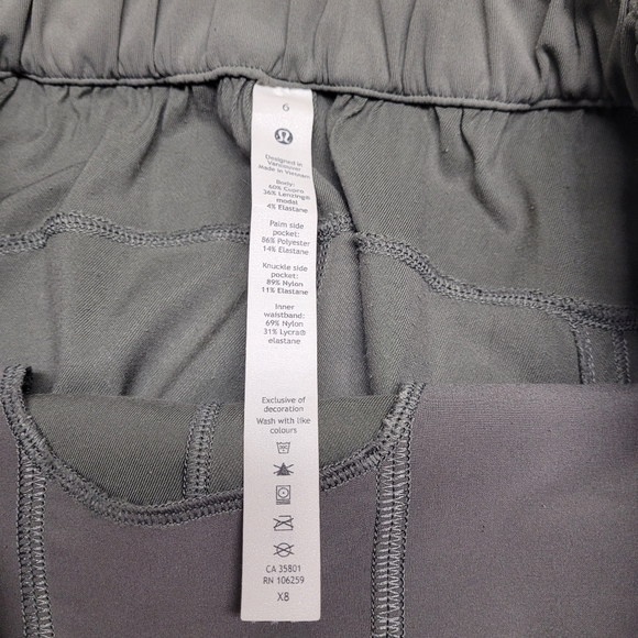Lululemon Metropolis Maven High Rise Crop Cargo Pants Grey Sage 6 - Picture 10 of 12